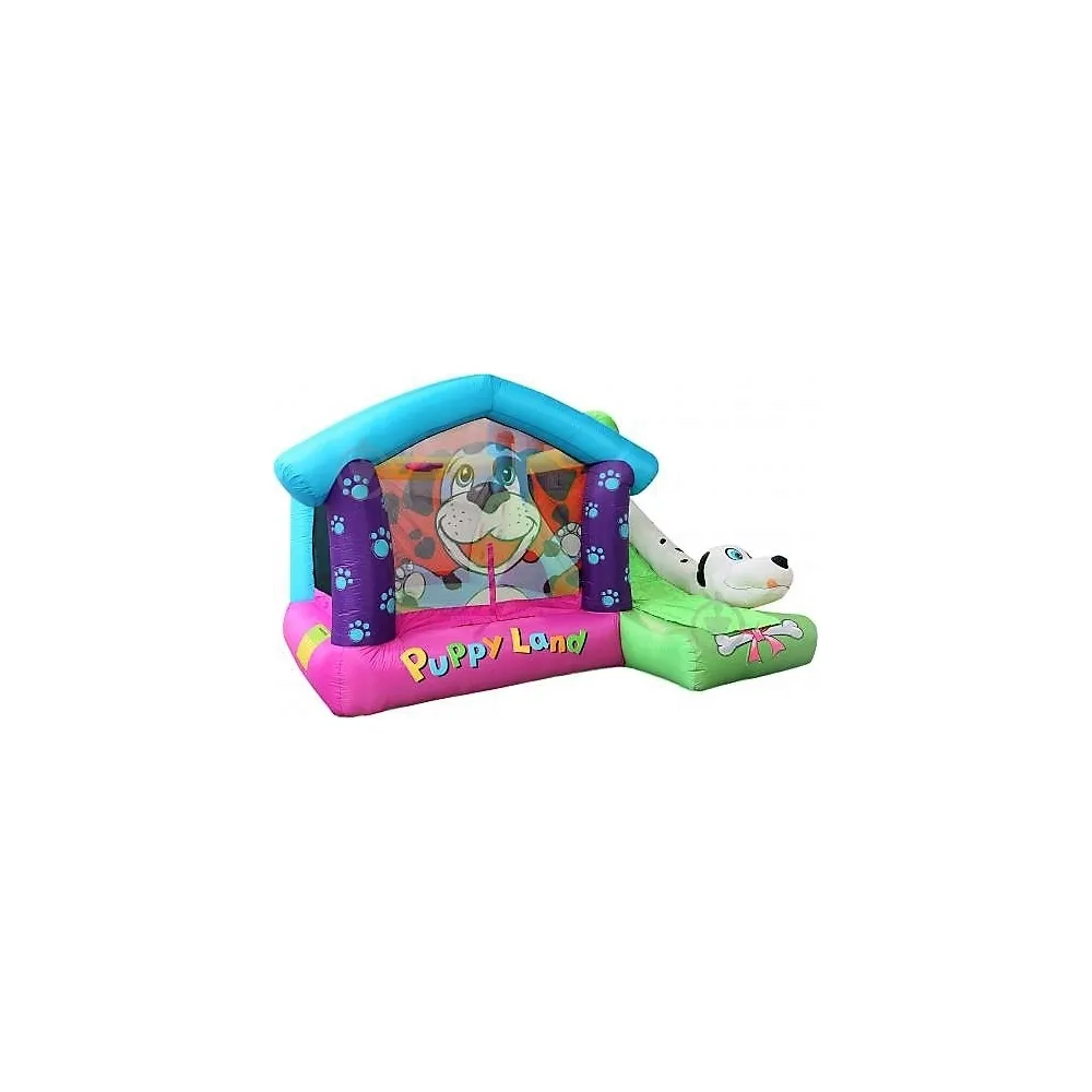happy hop puppy land dog dvorac na napuhavanje s toboganom - slika 17