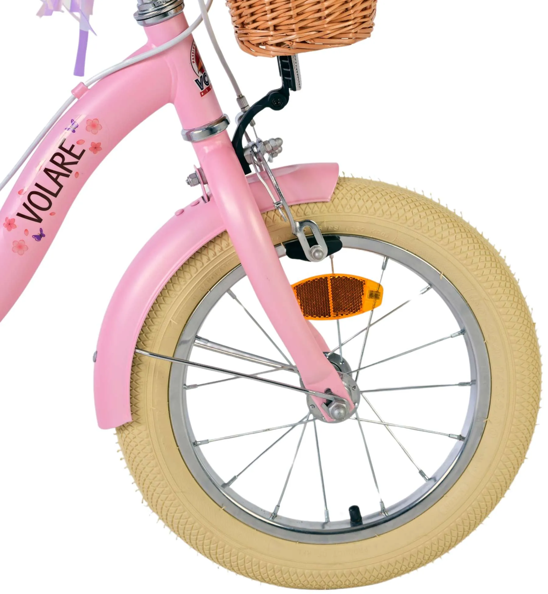 volare blossom kids 14" s dvije ručne kočnice rozi - slika 5