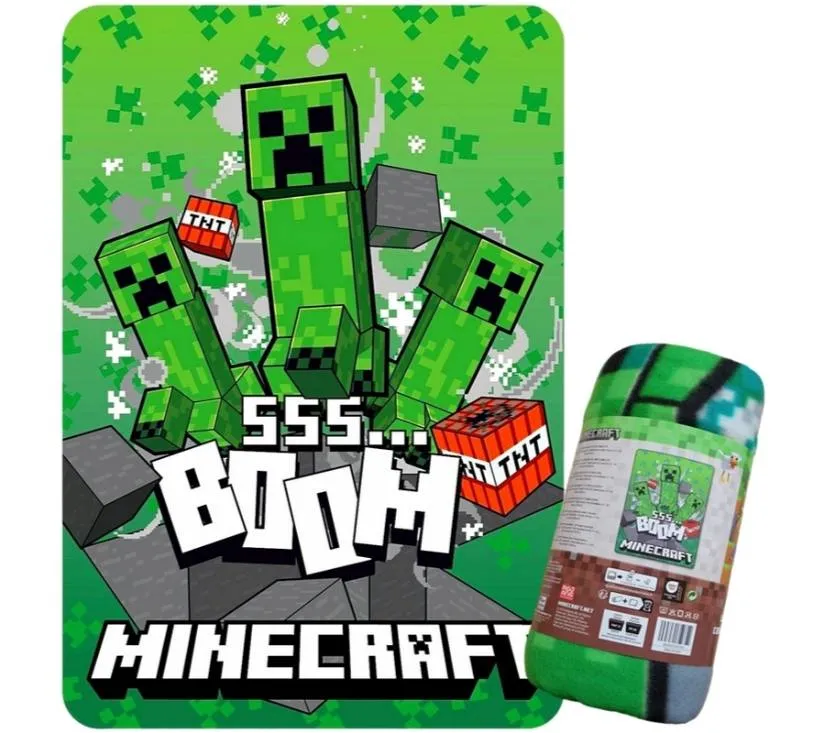 minecraft dekica za djecu od flisa 100 x 140 cm - slika 3