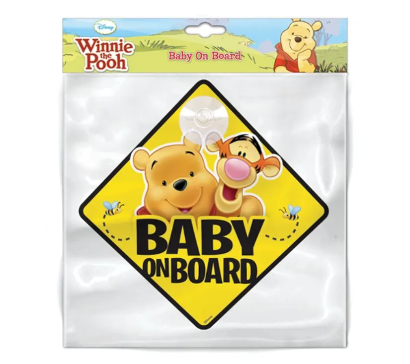 znak baby on board winnie the pooh - slika 3