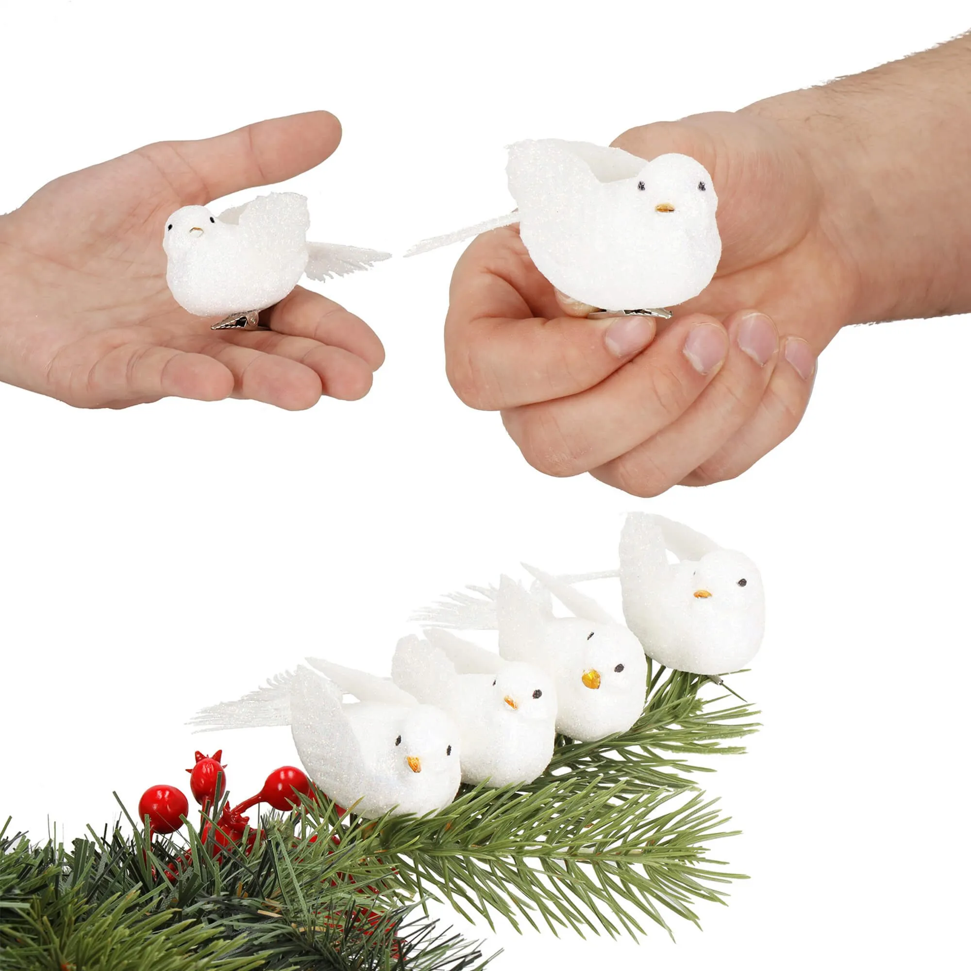 božićni ukras “ptice” – 5 × 8 cm - slika 12