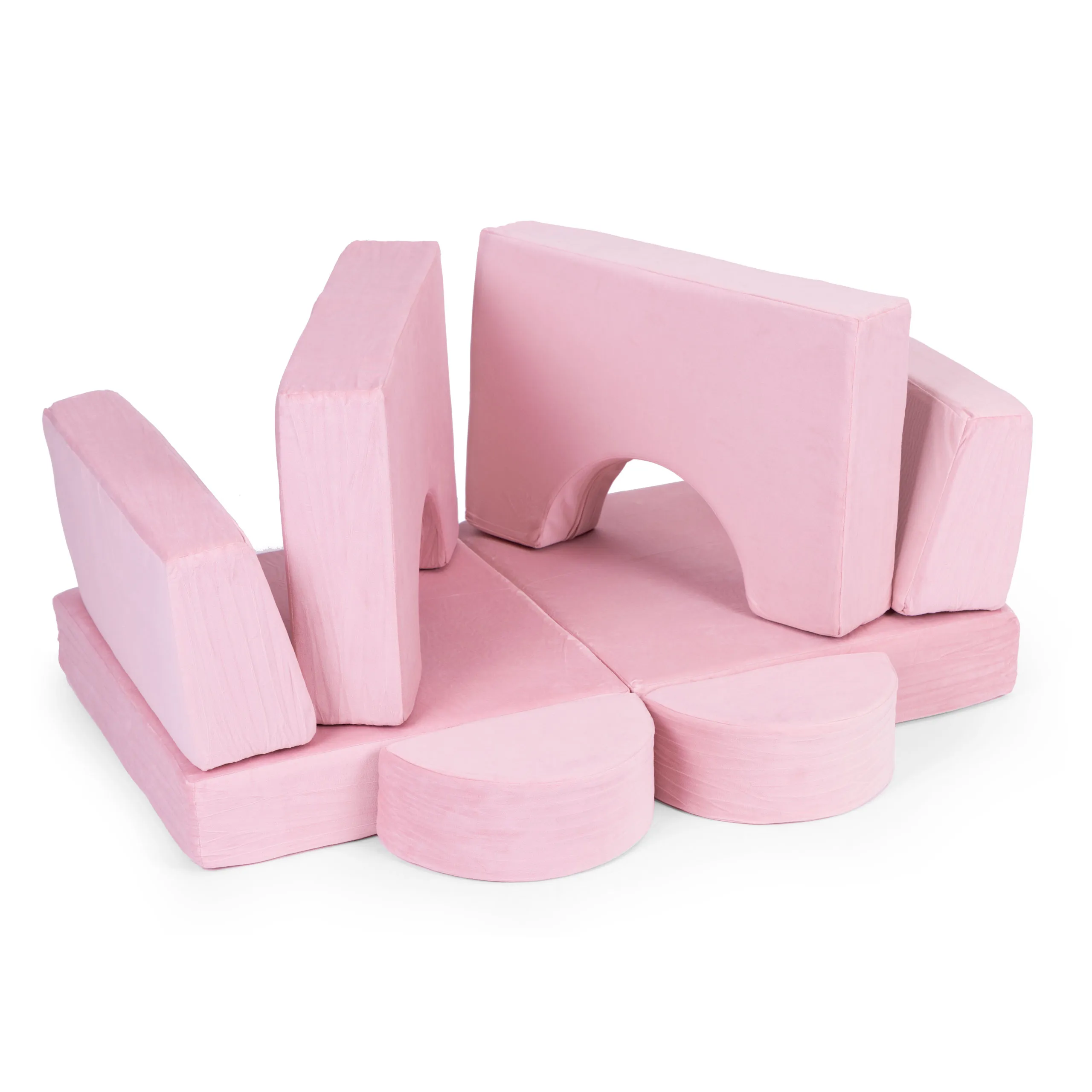 ecotoys diy modularna sofa sa 8 jastuka - pink - slika 5