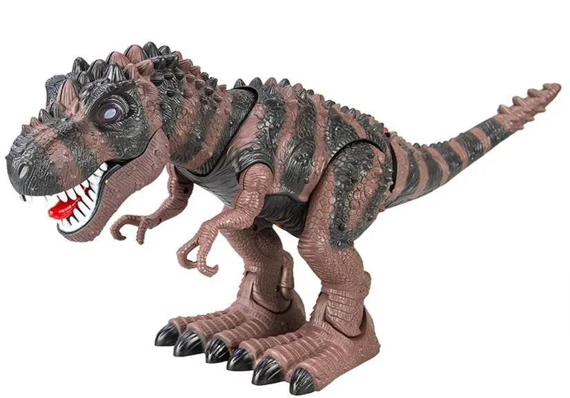 t-rex na baterije smeđe - crni - slika 3
