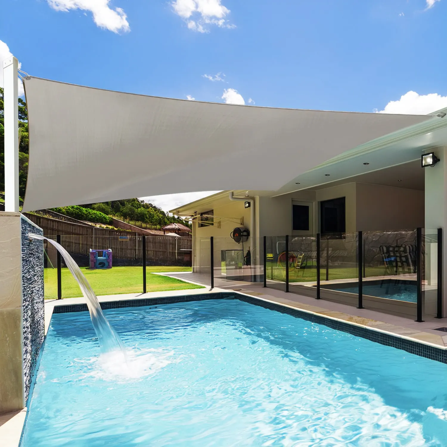 modernhome suncobran jedro - sivo - 4 x 4 m - slika 8
