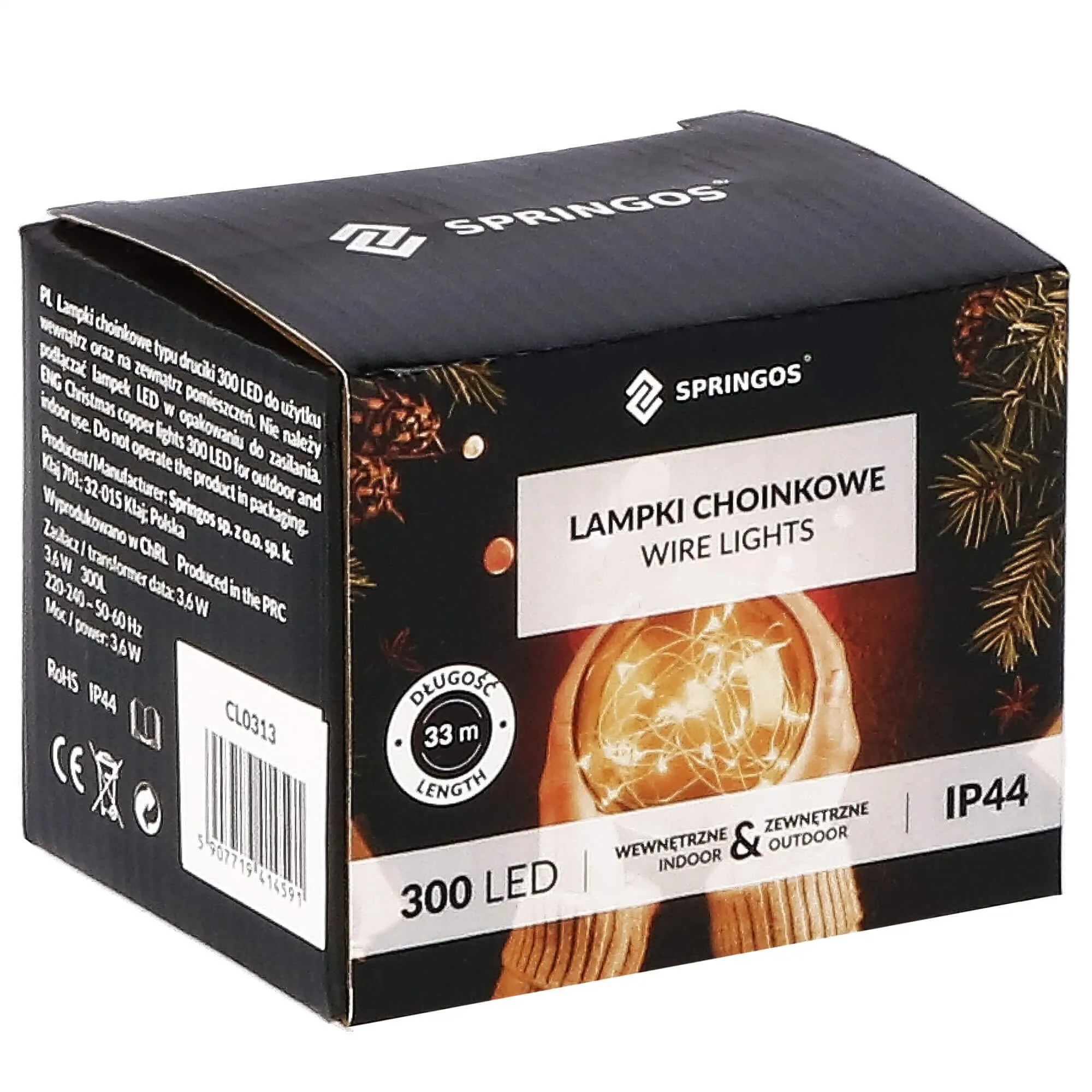ukrasne lampice 300 led za bor, toplo bijela - slika 11