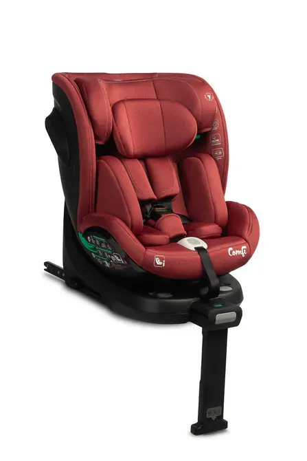 comfi rotirajuća autosjedalica za djecu (40-150 cm) crvena - slika 2
