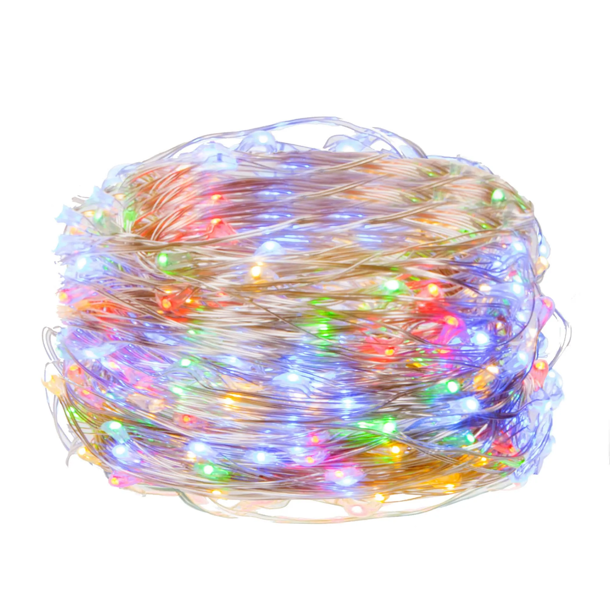 led lampice na baterije, 100 led šarene diode - slika 6