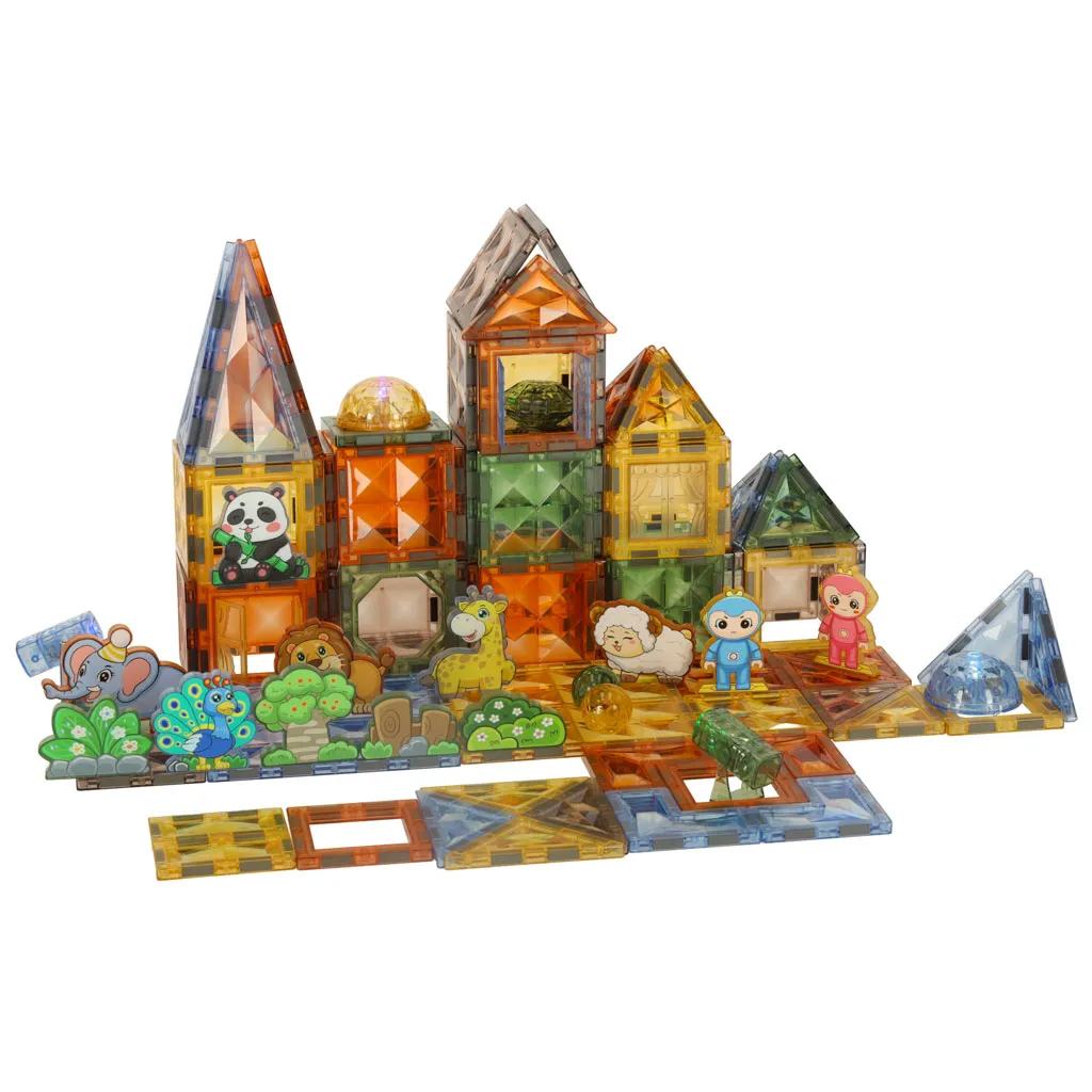 3d magnetne kocke životinjski park 124 el. - slika 5