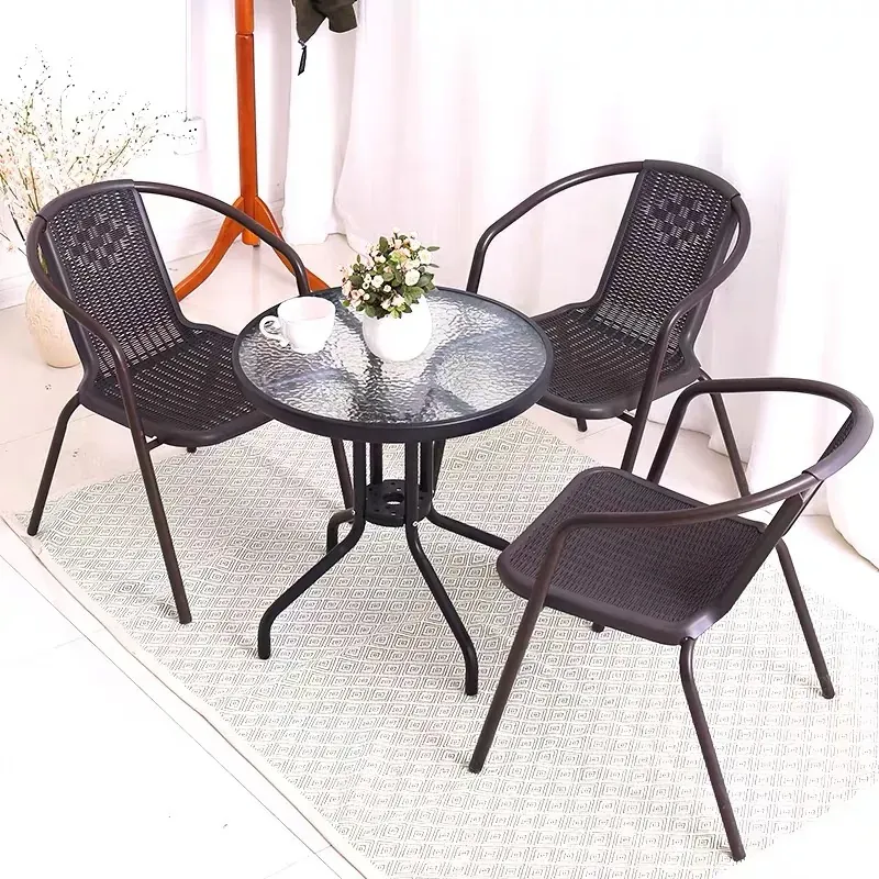 modernhome stakleni vrtni stol 60cm - slika 4