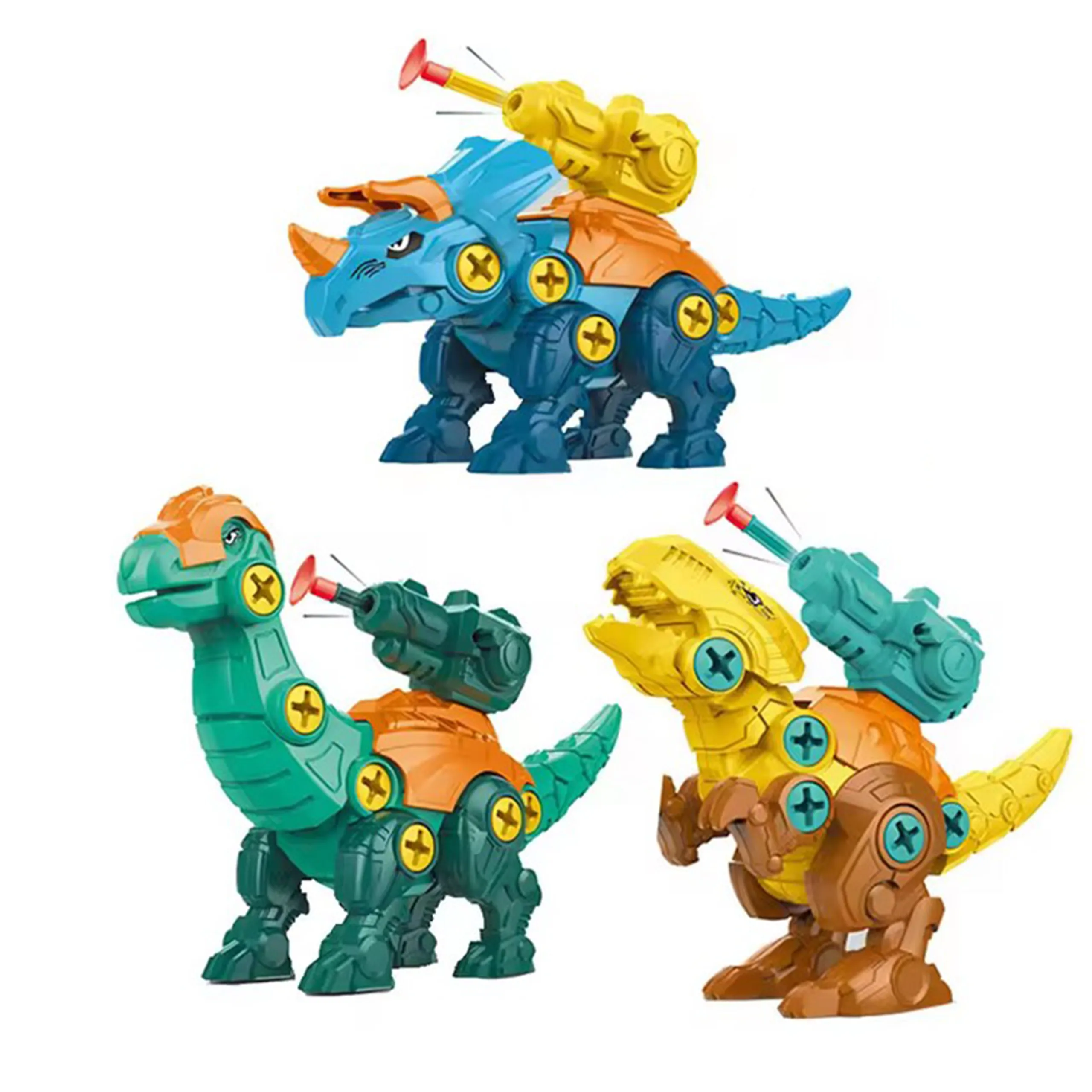 woopie konstrukcijski set za sastavljanje dinosaura 3 kom - slika 3