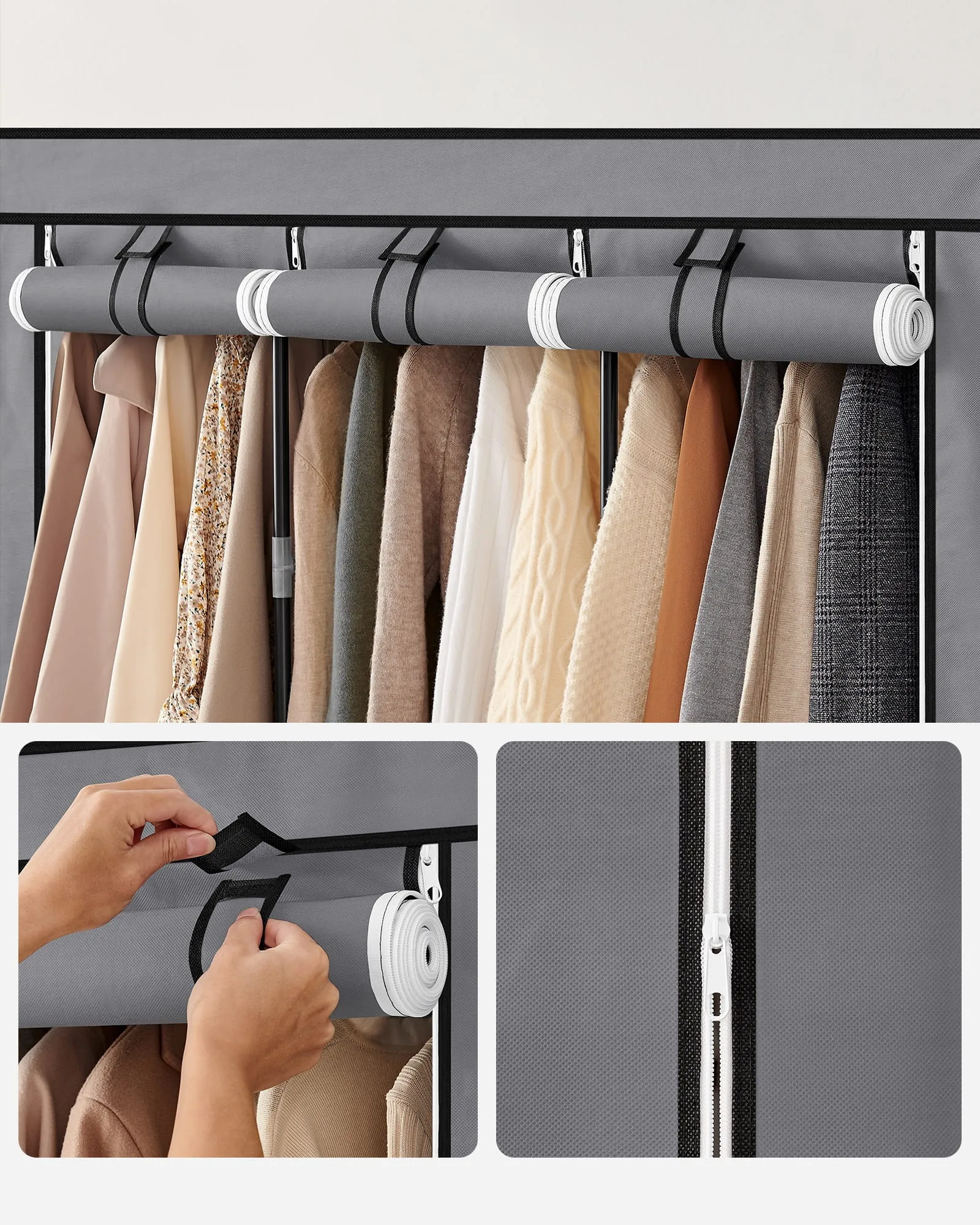 ormar od tekstila 130 x 45 x 167 cm - slika 9