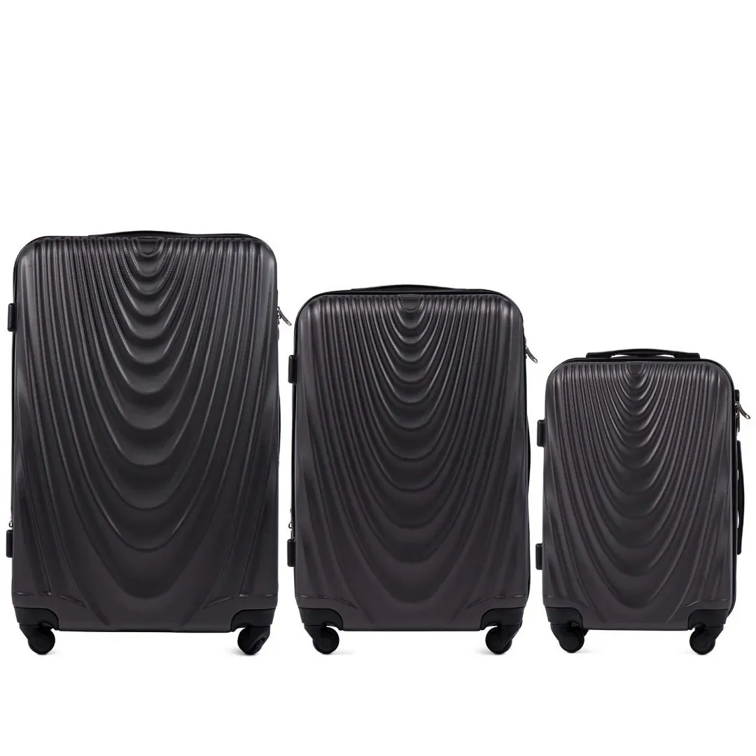 wings 304 set 3 kofera (l, m, s) tamno siva - slika 2