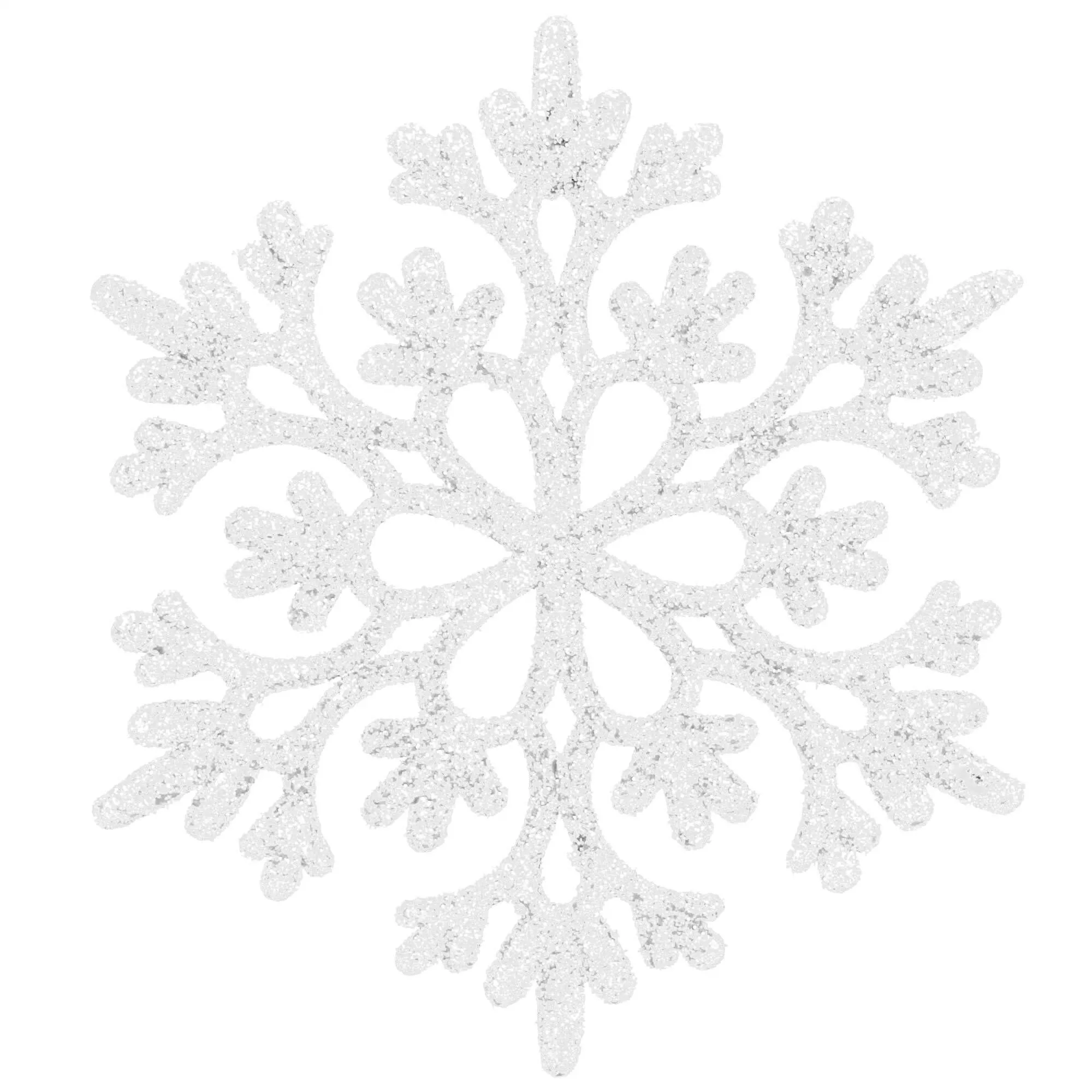 springos set božićnih ukrasa "snježne pahulje", 10 cm, 12 komada, srebrne - slika 10