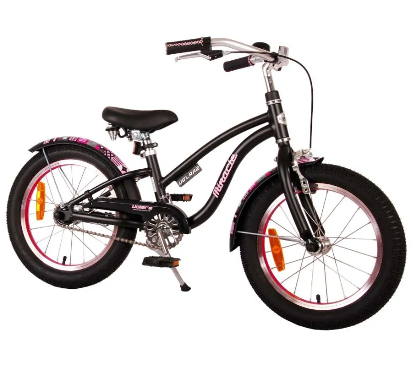 dječji bicikl volare miracle 16" mat crni - slika 3