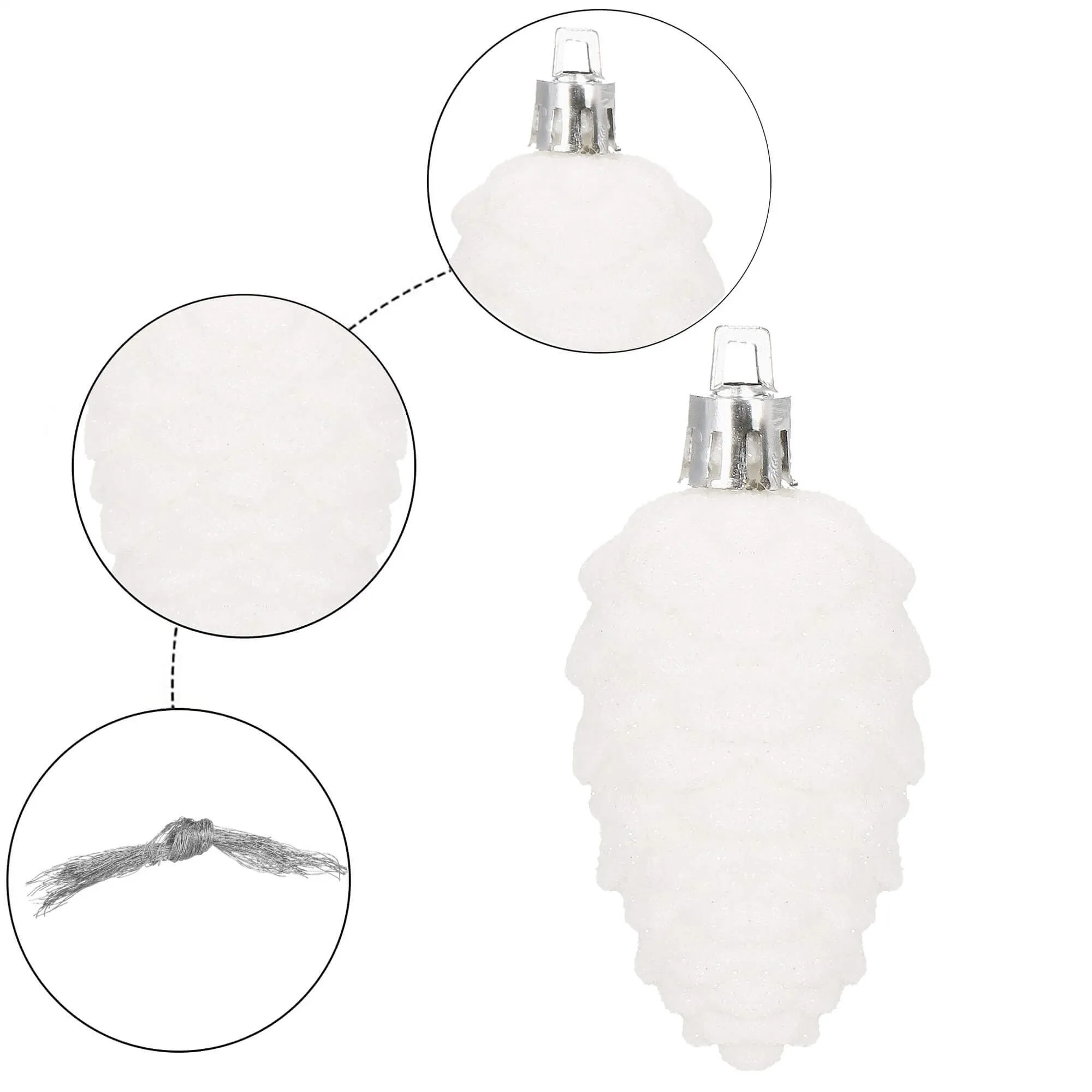 božićni ukrasi – set od 3 komada (3 × 7 cm) - slika 6