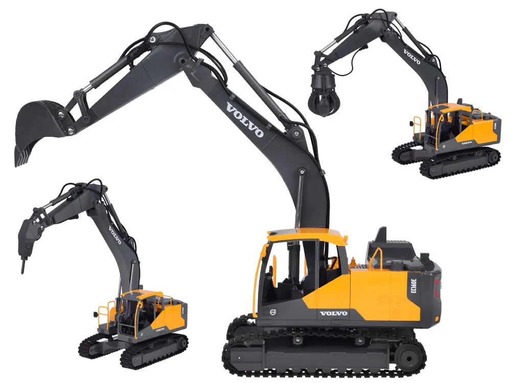licencirani volvo bager 1:16 daljinski upravljan mnogim funkcijama rc0668 - slika 6