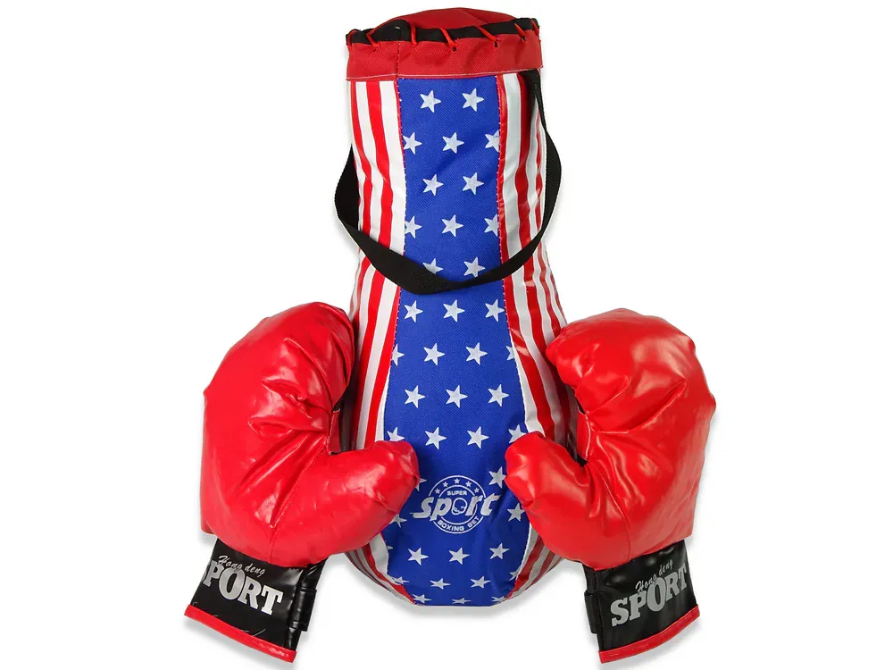 Dječji boksački set crveno-plavi 40cm - Pribislavec
