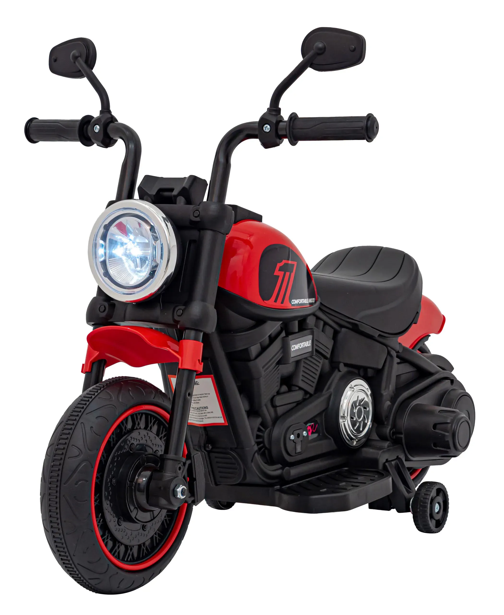 chopper, motor na akumulator, crveni - slika 2