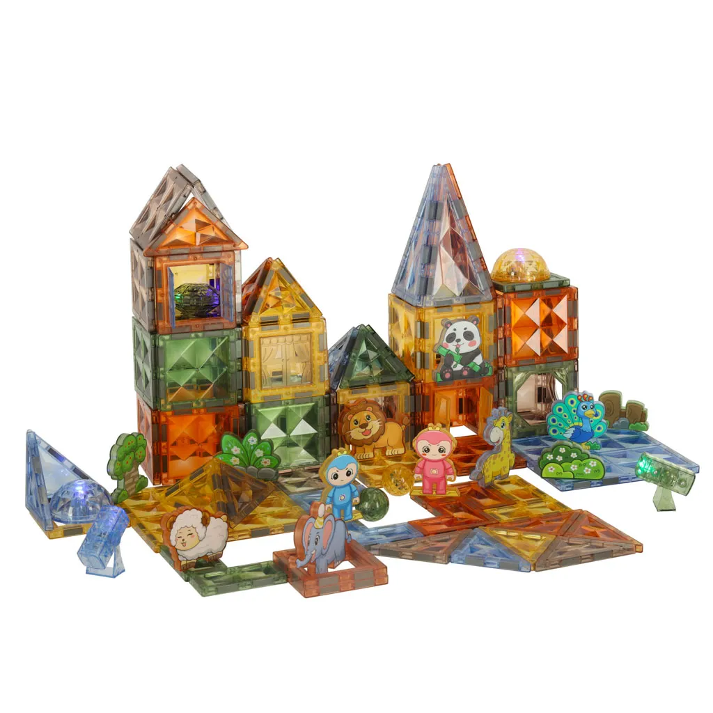 3d magnetne kocke životinjski park 124 el. - slika 3