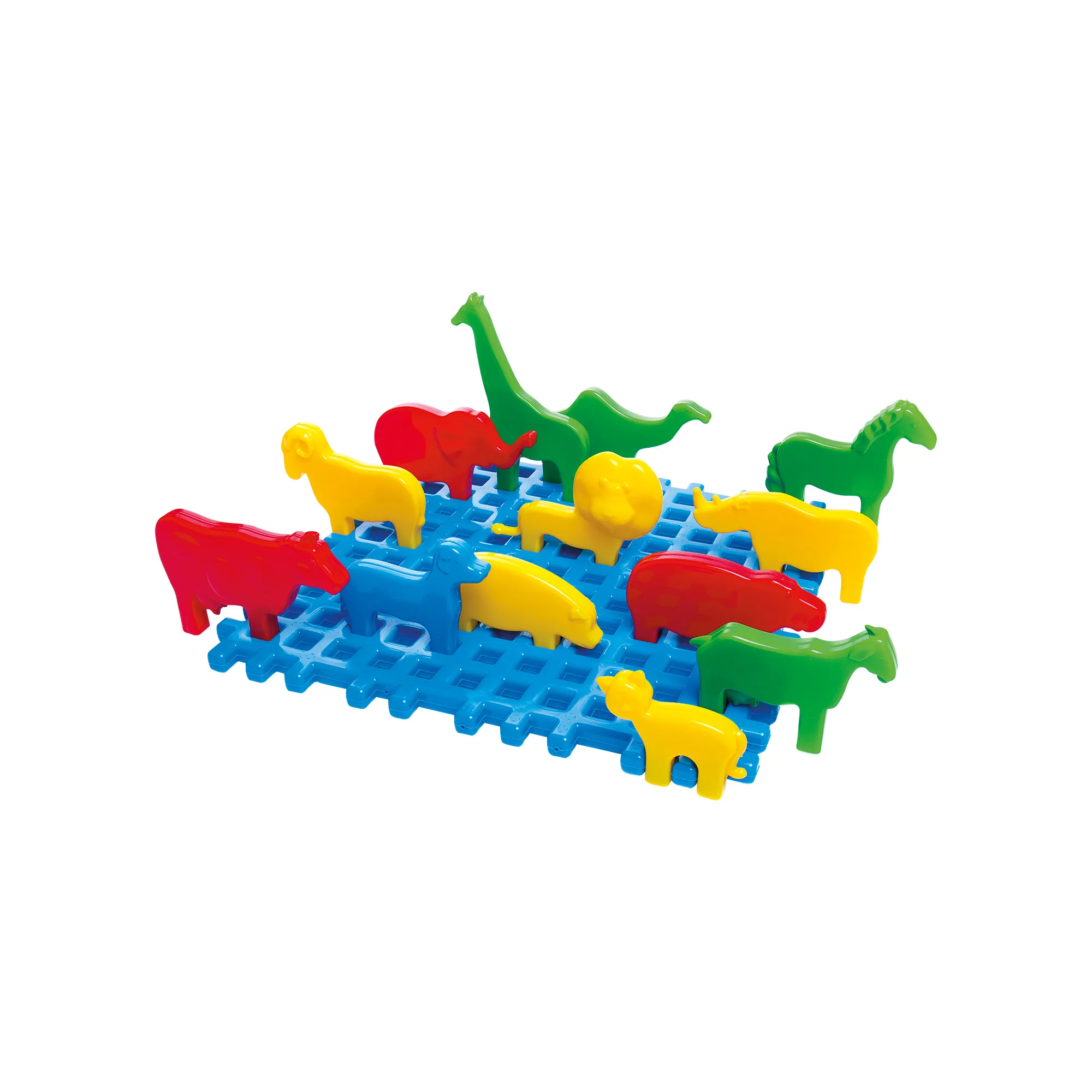 marioinex set waffle kockica mali zoo 14kom. - slika 4