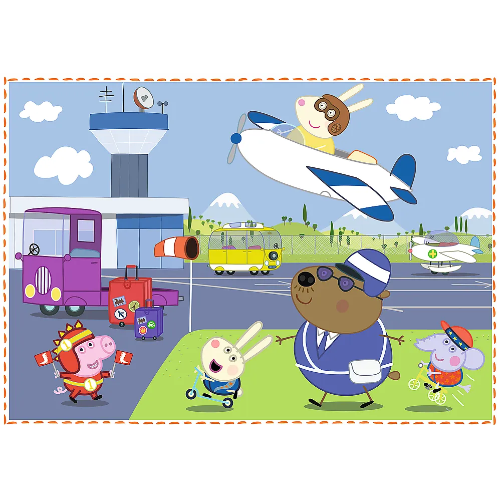 puzzle - 4u1 - blagdanske uspomene / peppa pig trefl 34359 - slika 5