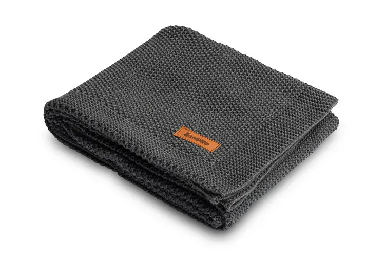 dekica bambus 100x80cm tamno siva - slika 2