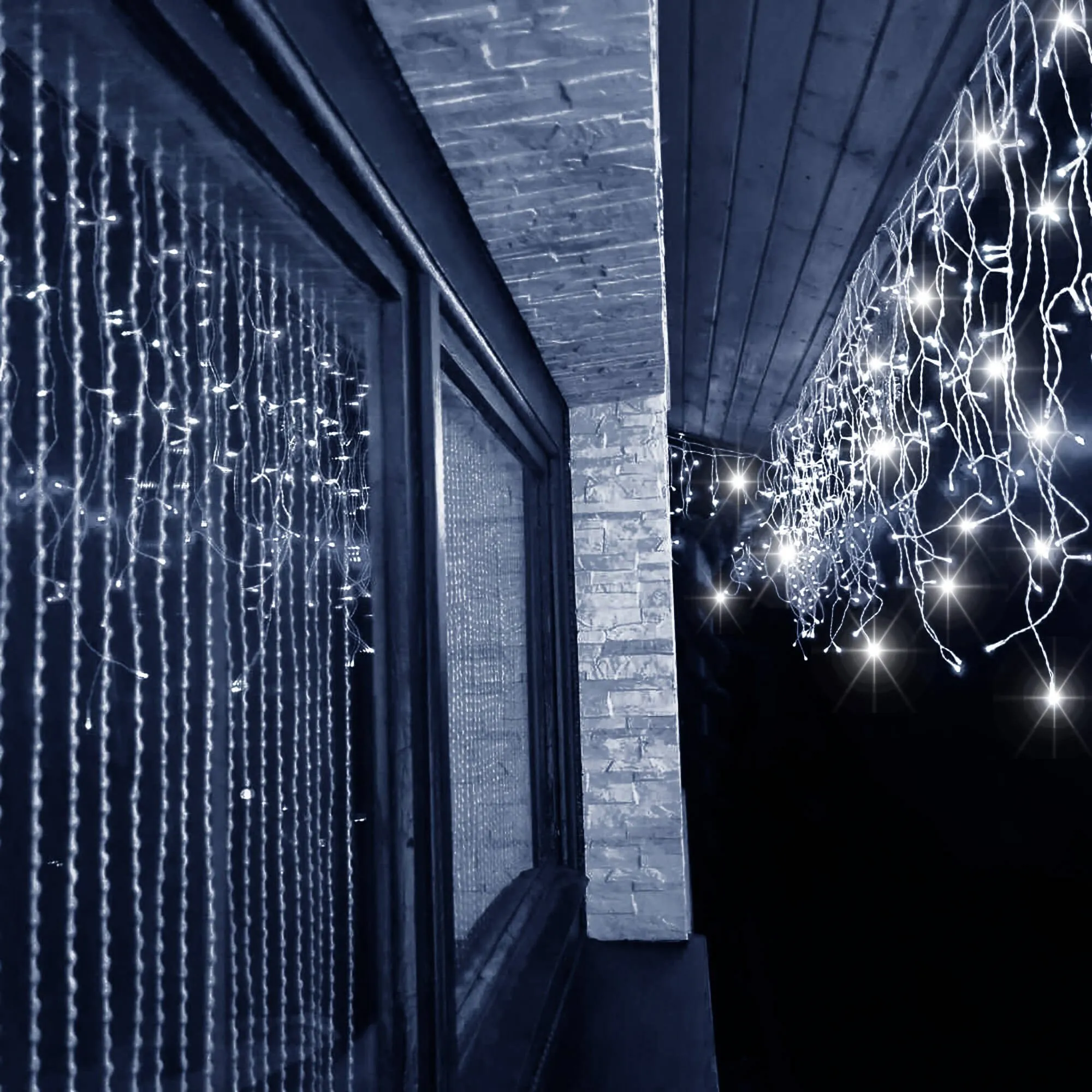 springos svjetlosna zavjesa , hladno bijela 300 led - slika 7