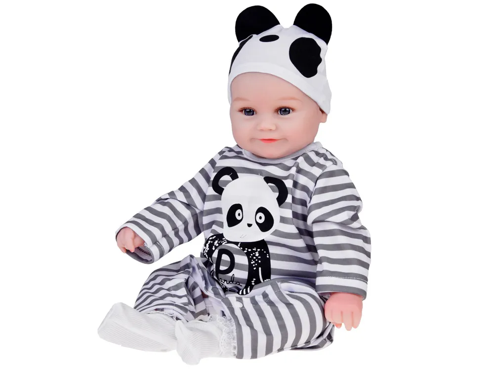 mekana lutka baby boy u panda pidžami - slika 6