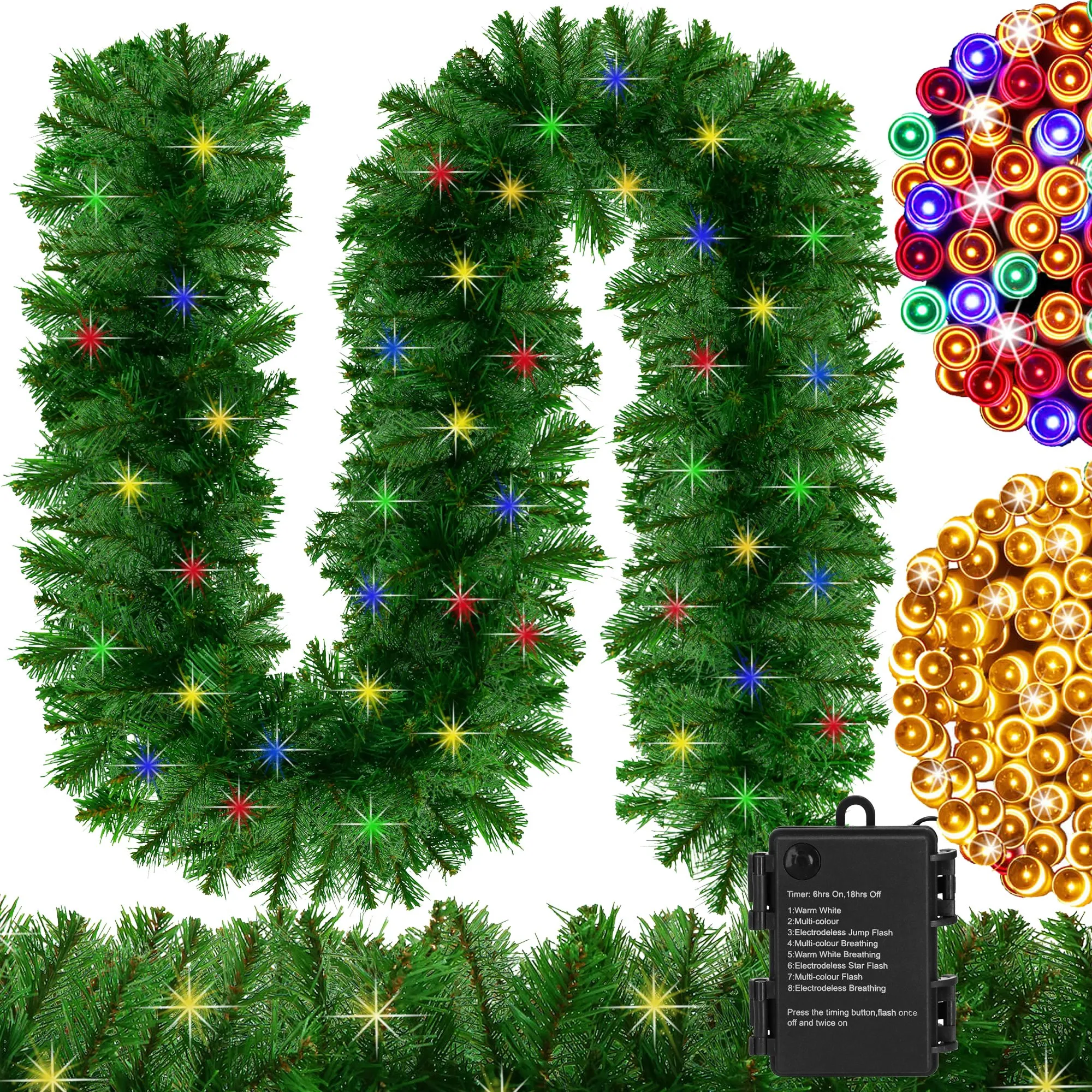 springos premium led girlanda s lampicama, 270 cm - slika 10