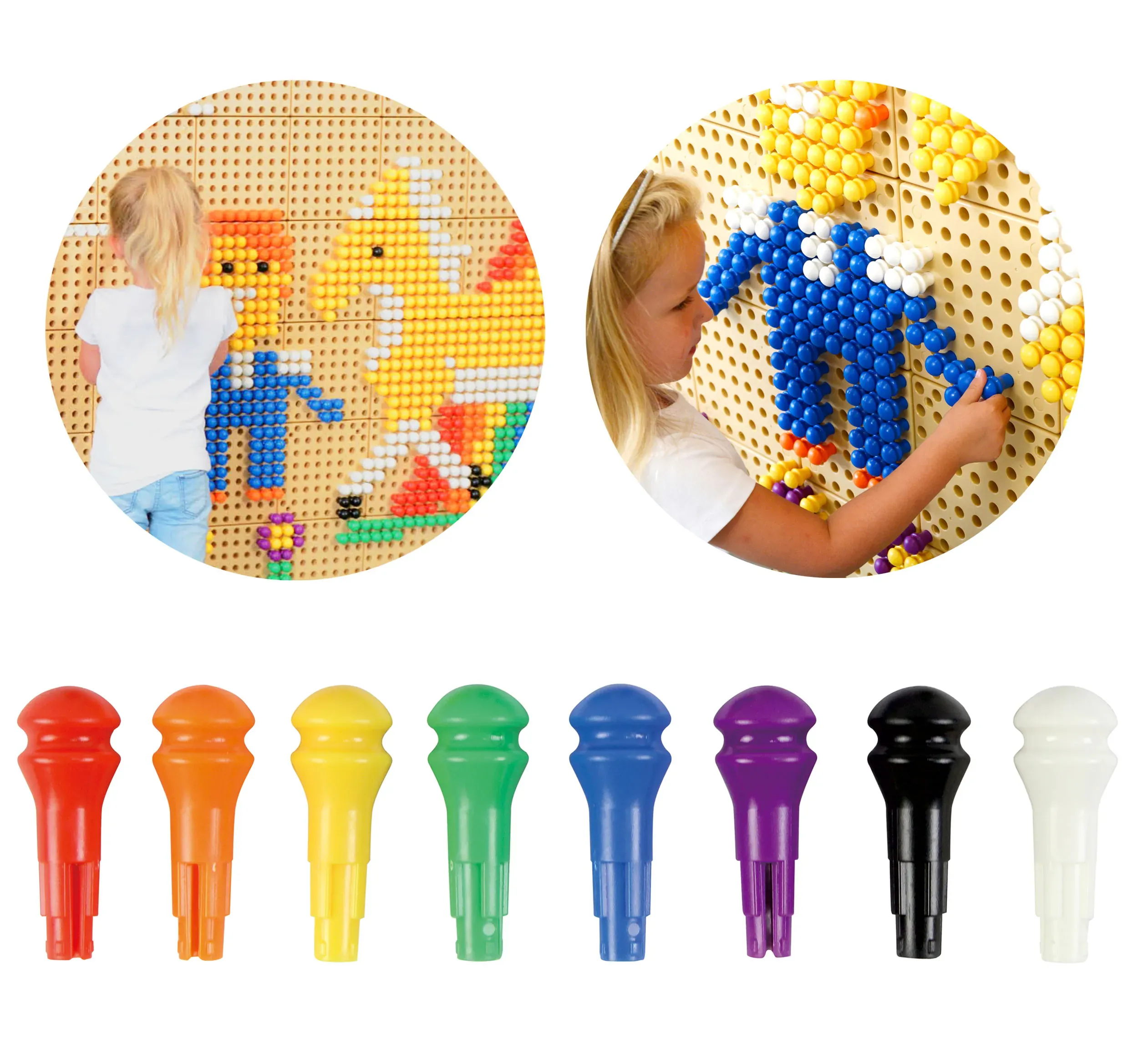 masterkidz set čavlića za ploču 512 kom. - 8 boja - slika 2