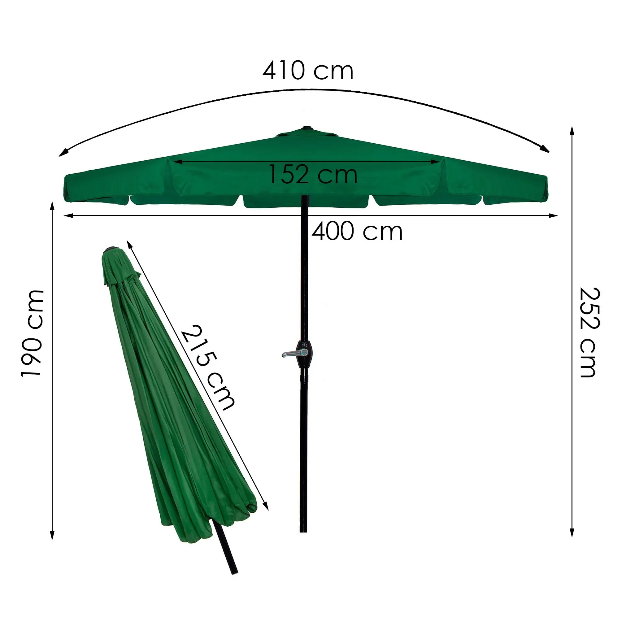 vrtni suncobran gu0031 400 cm - slika 2