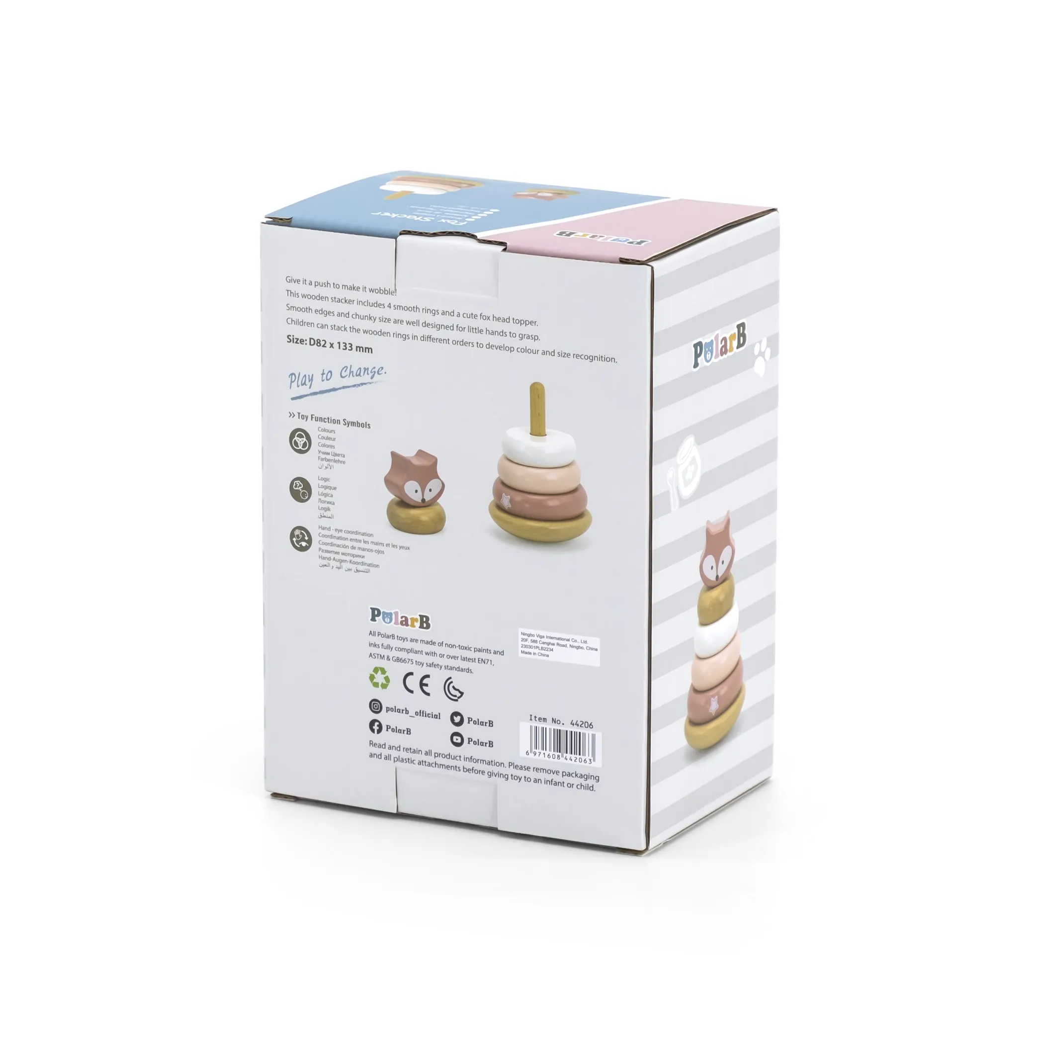 viga piramida kolutova lisica pastelna - slika 4