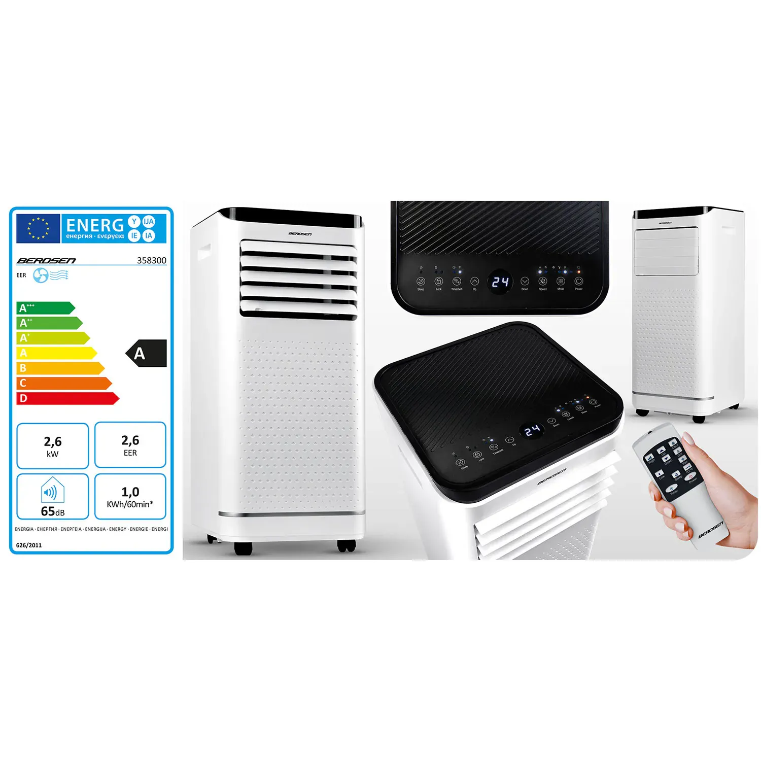 prijenosni klima uređaj berdsen bd-583 9000 btu - slika 7