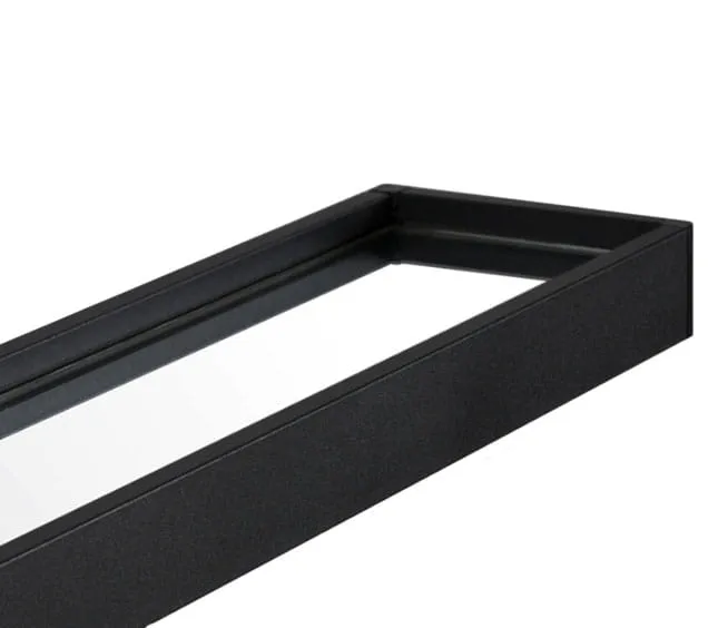 ogledalo s policom 60cm crno - slika 3