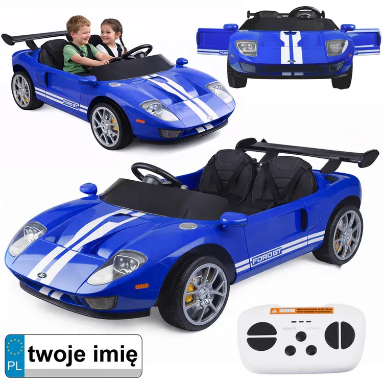 Ford GT dječji automobil na baterije s 4 motora i daljinskim upravljačem za 2 osobe PA0337 - Pribislavec