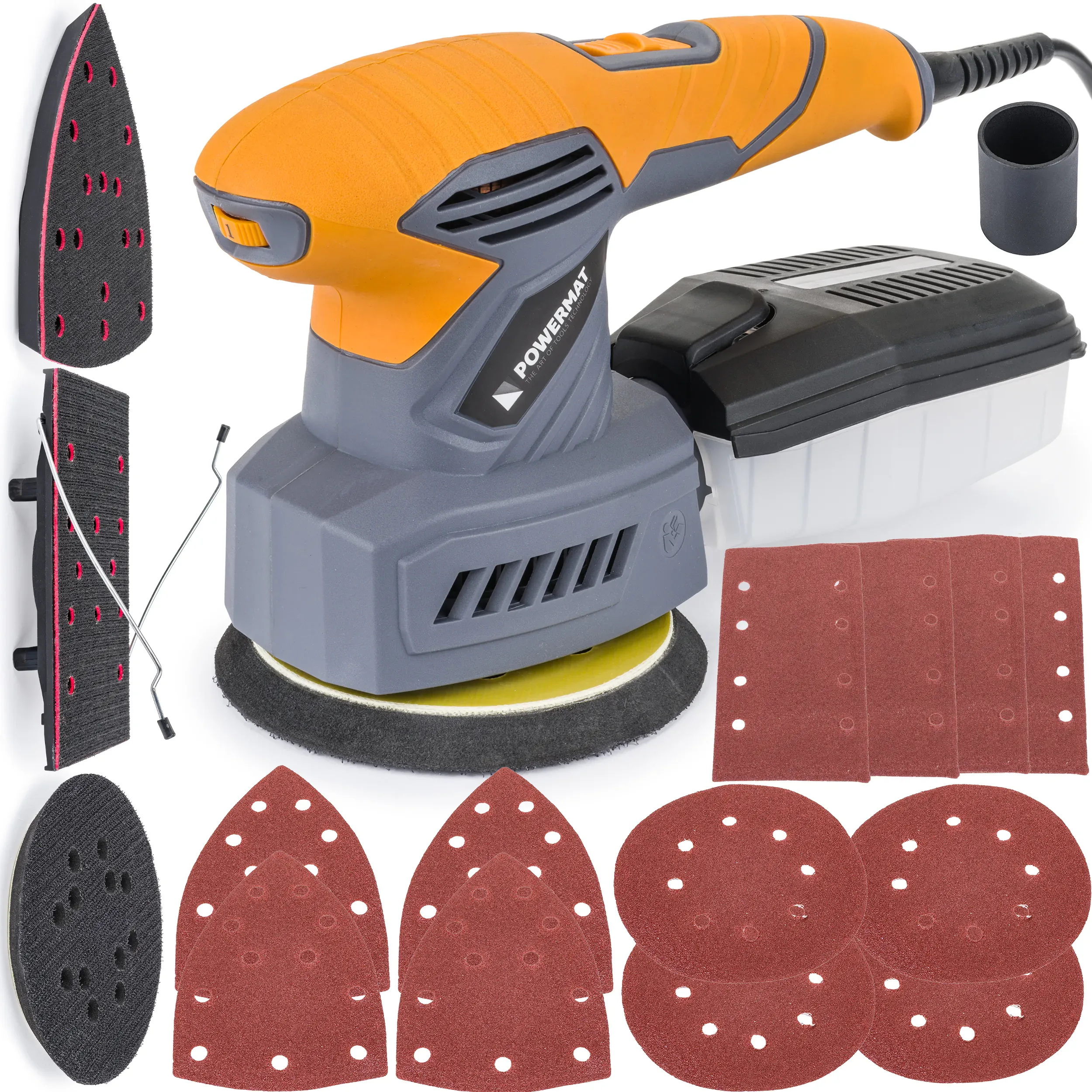 powermat ekscentrična brusilica 3 u 1 - slika 2