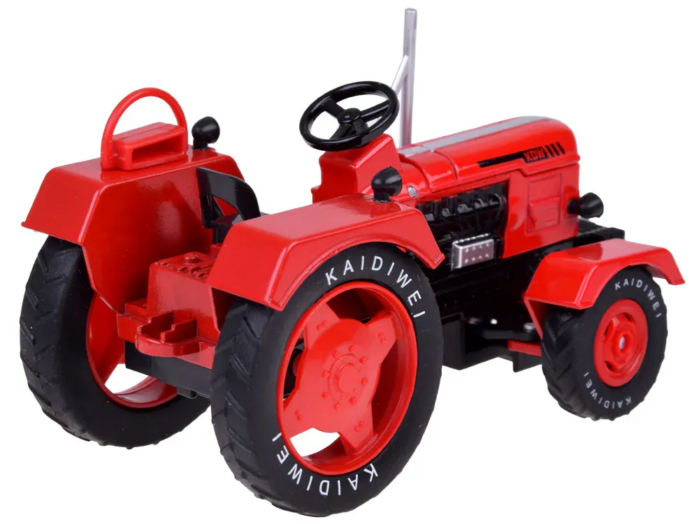 metalni crveni traktor u omjeru 1:18 - slika 6