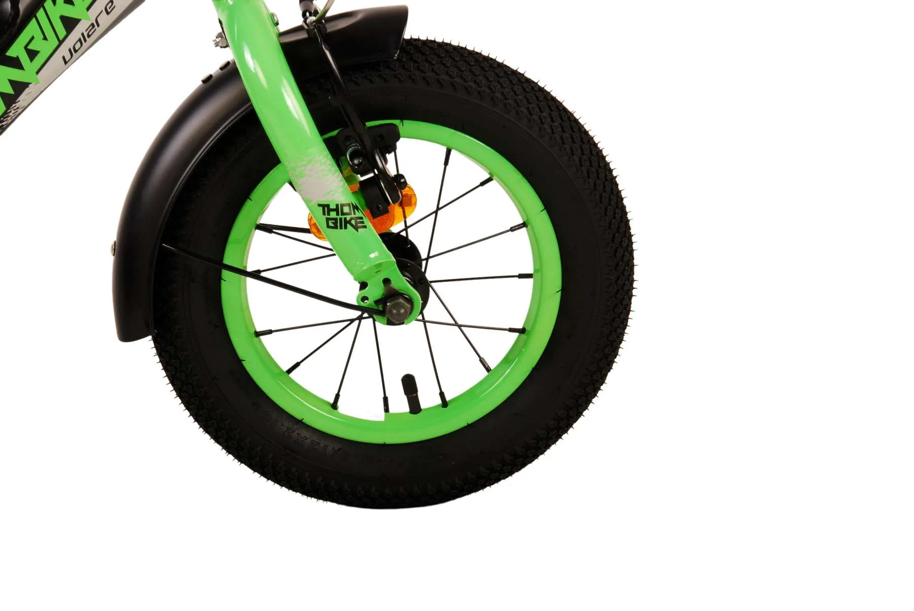 volare dječji bicikl thombike 12" crno-zeleni - slika 5