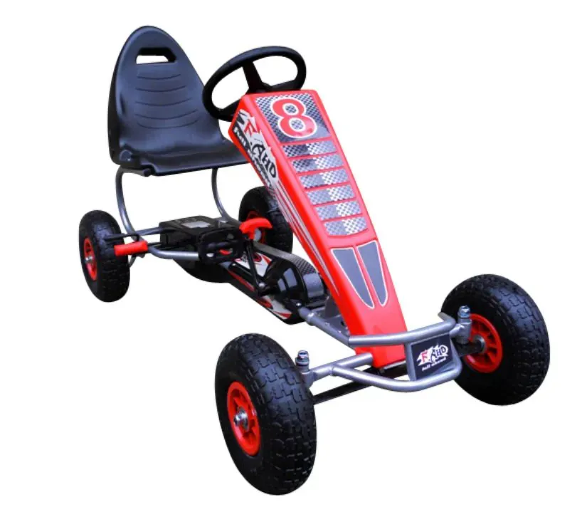dječji karting g5 na pedale crveni - slika 2
