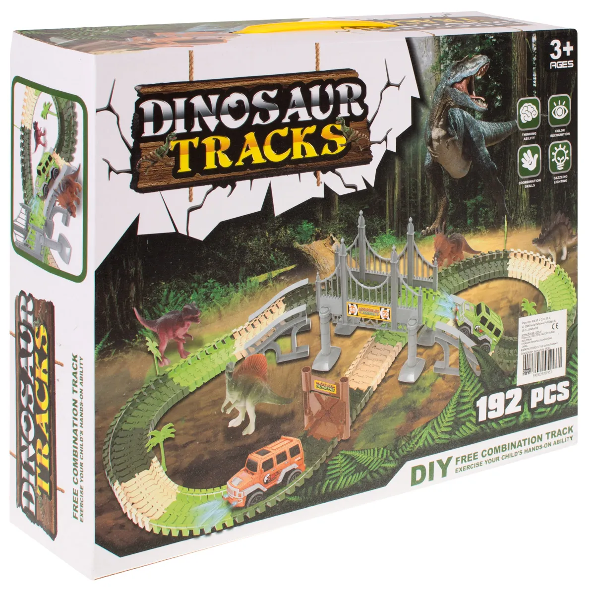 staza za utrke autića 192 elemenata dinosauri - slika 11