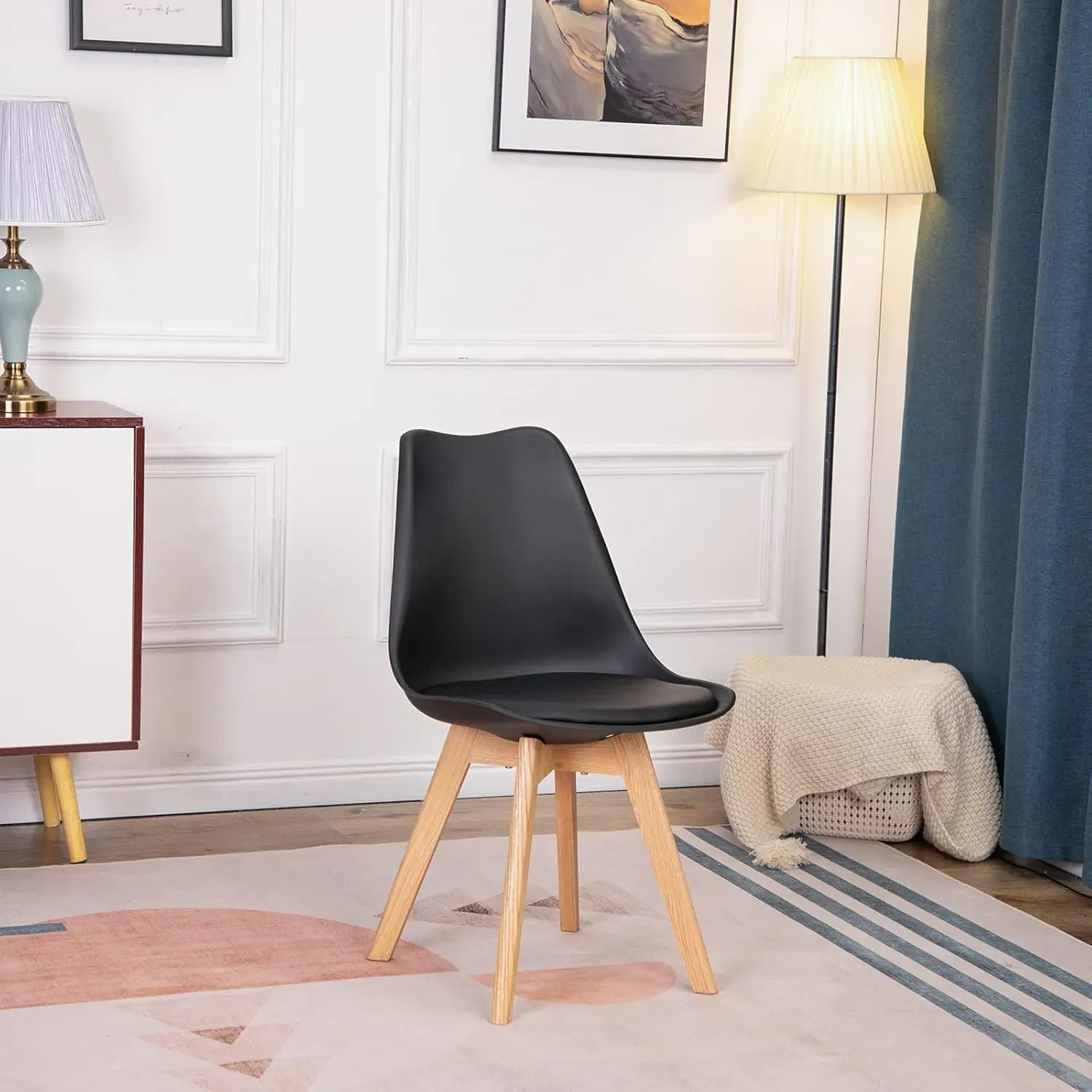 modernhome set od 4 stolice - crna - slika 9