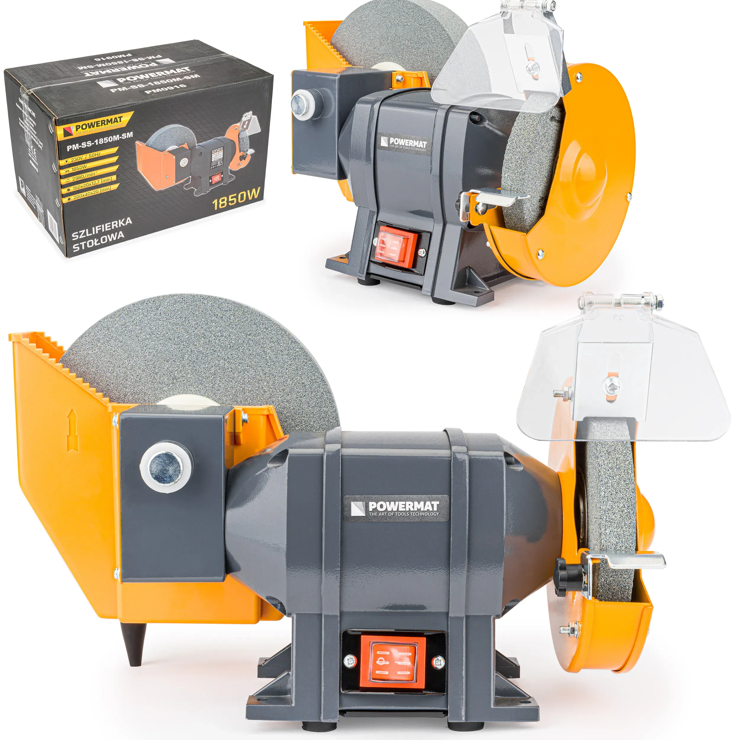 powermat stolna bočna brusilica 1850w - slika 2