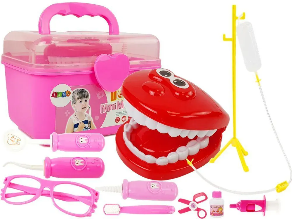 dječji stomatološki set rozi - slika 2
