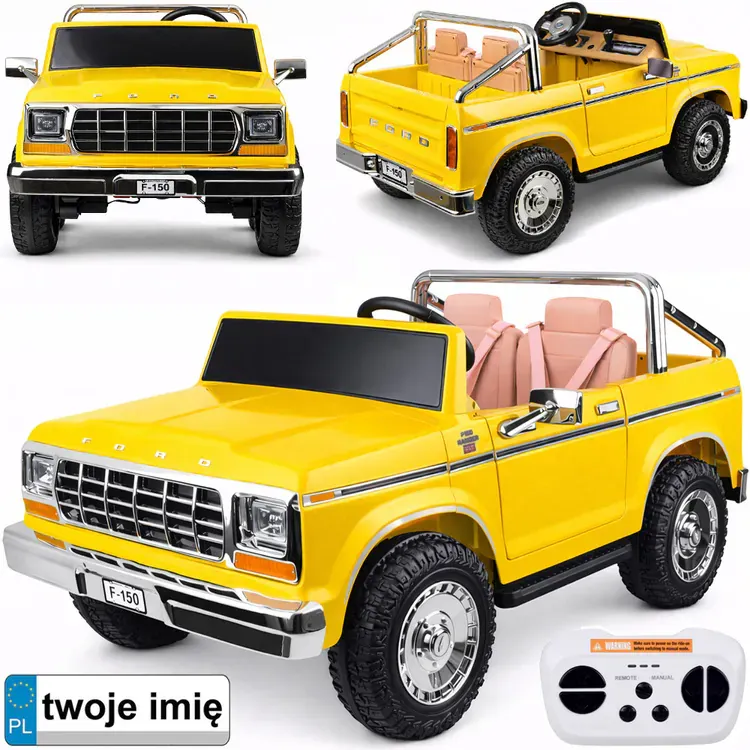 Automobil na baterije s dva sjedala, klasični Ford Bronco kamionet PA0338 - Pribislavec