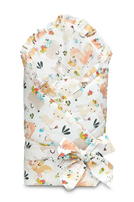 dvostrani poplun za bebe 75x75cm piknik - slika 2
