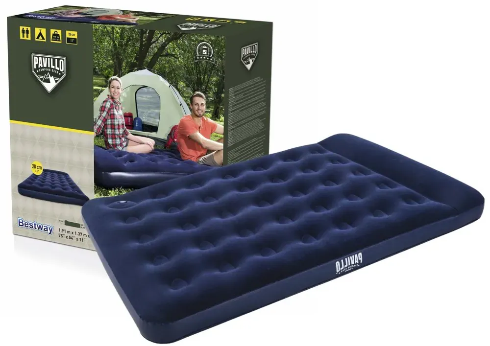 bestway 67225 madrac na napuhavanje 191x137cm s pumpom - slika 2