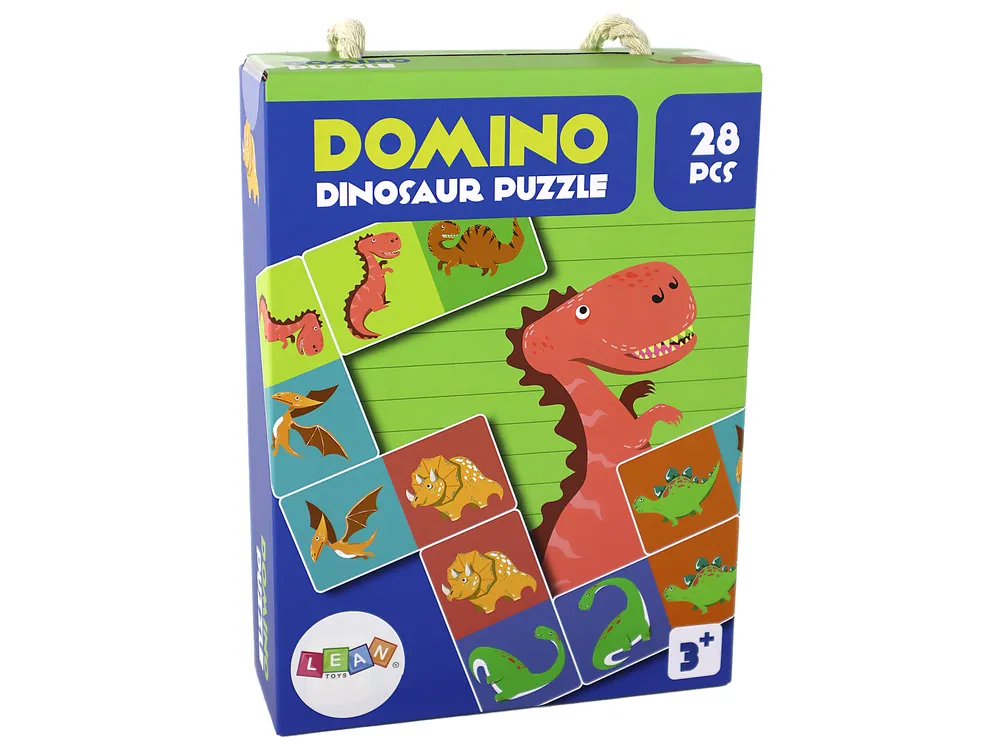 dvostrana slagalica dinosauri 10 cm x 5 cm 28 dijelova - slika 4