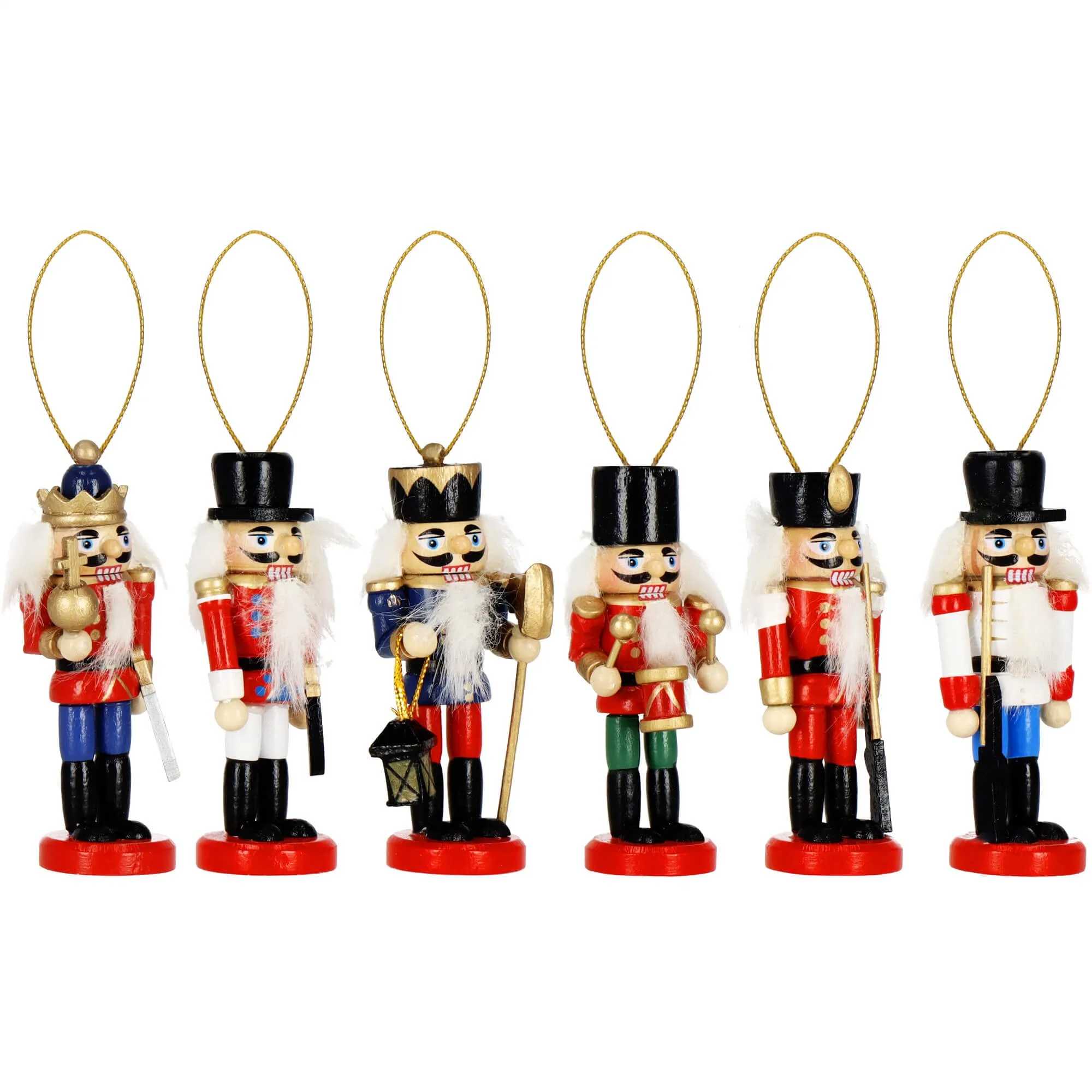 božićna dekoracija - figurice orašar, 8 cm, 6 komada - slika 4