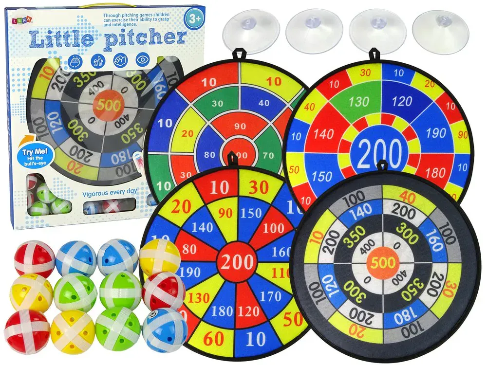 Set pikado ploča 4u1 na čičak - Pribislavec