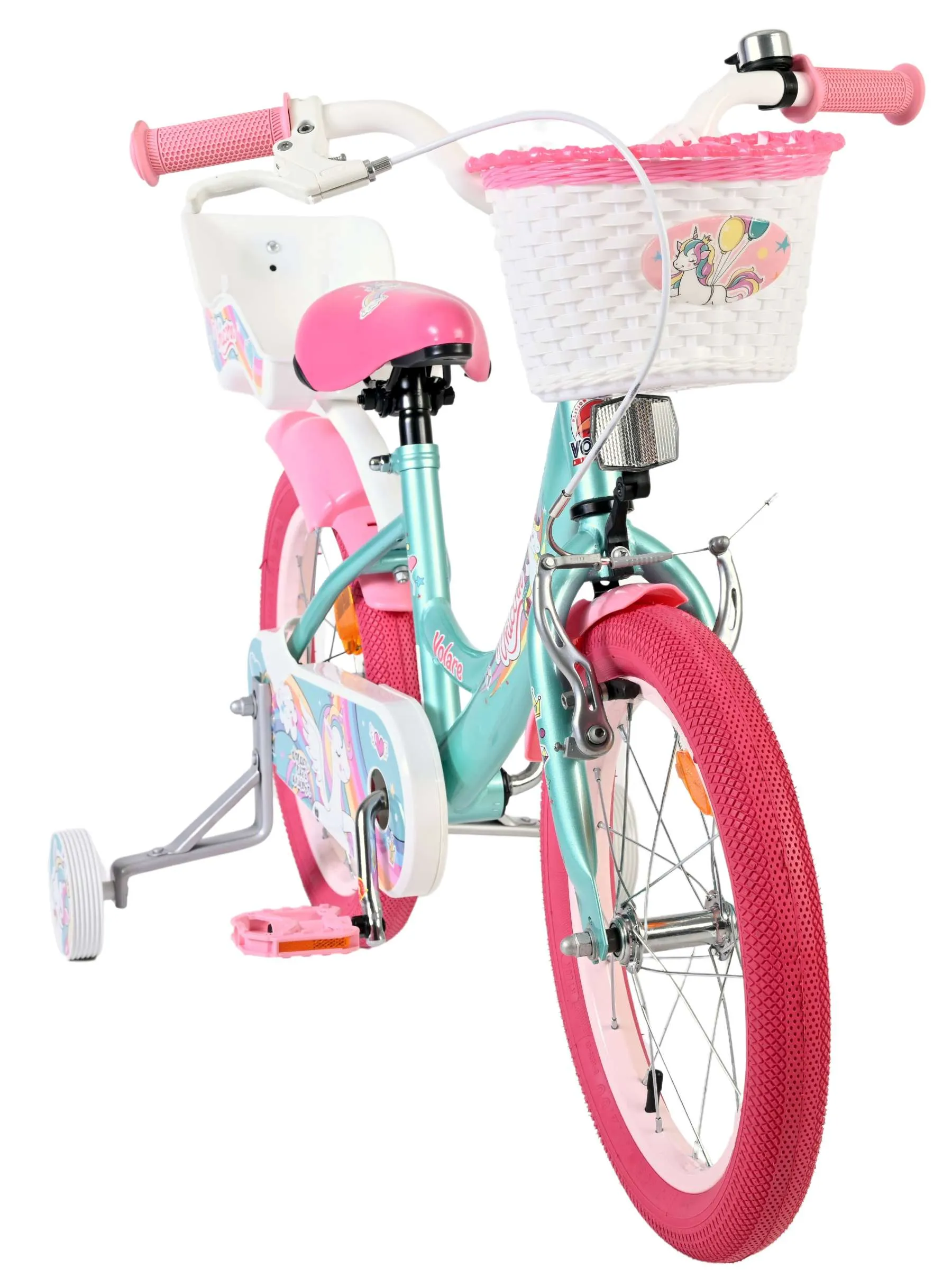 volare dječji bicikl unicorn 16″ zelene boje - slika 6